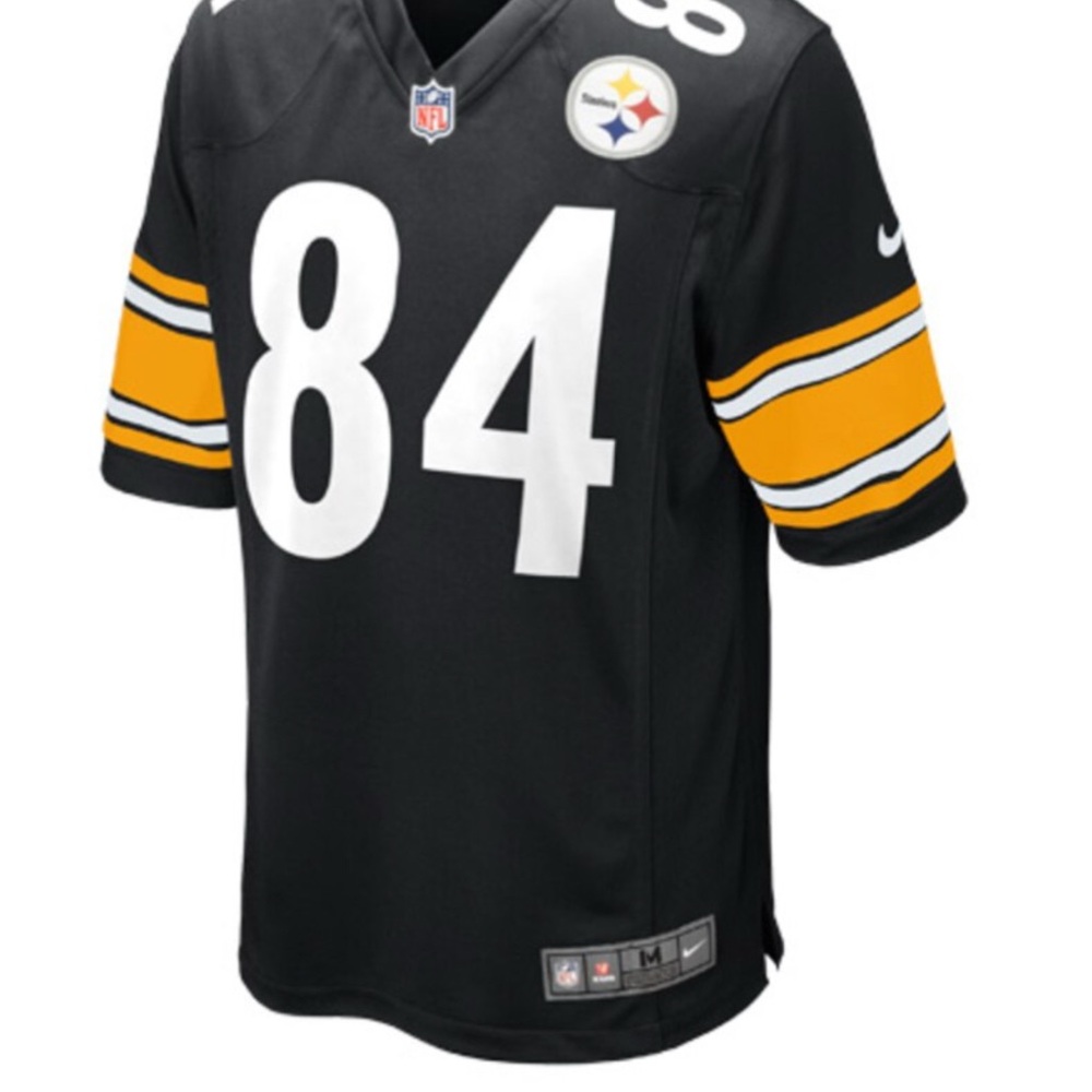 Nike Black and Gold Football Jersey